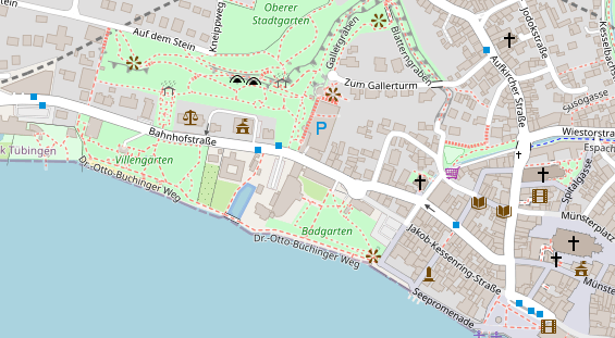 Restaurant auf Karte