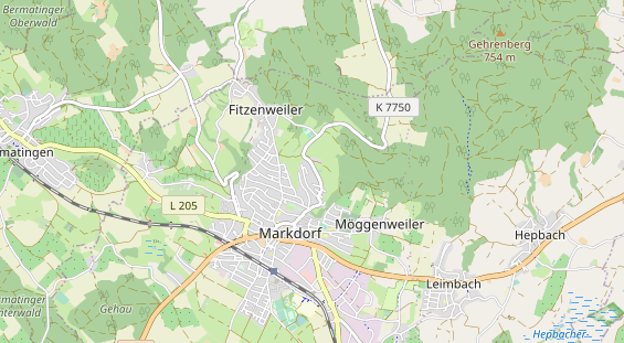 Restaurant auf Karte