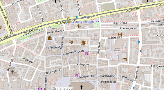 Restaurant auf Karte