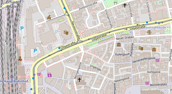 Restaurant auf Karte