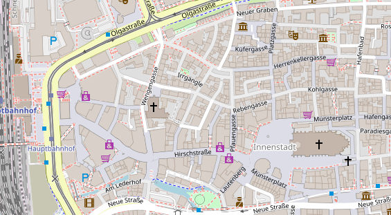 Restaurant auf Karte