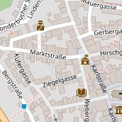 Restaurant auf Karte