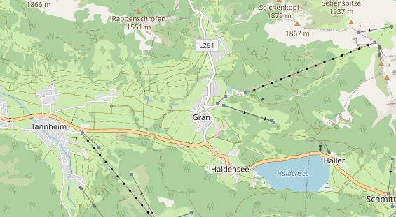 Restaurant auf Karte