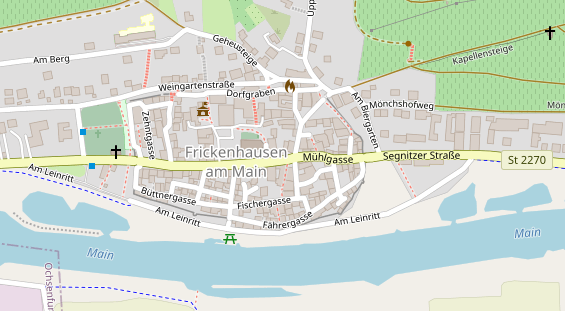 Restaurant auf Karte