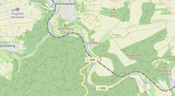 Restaurant auf Karte