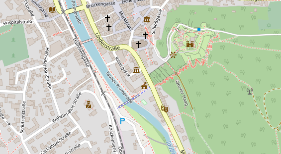 Restaurant auf Karte