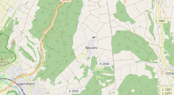 Restaurant auf Karte