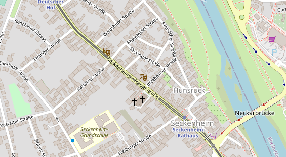 Restaurant auf Karte