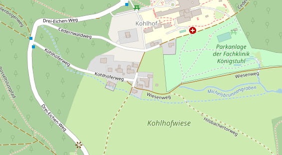 Restaurant auf Karte