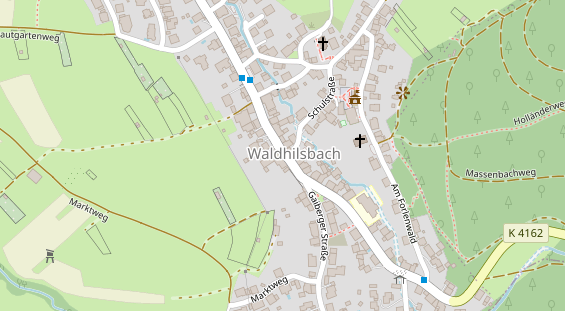 Restaurant auf Karte