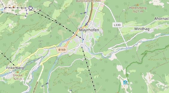 Restaurant auf Karte