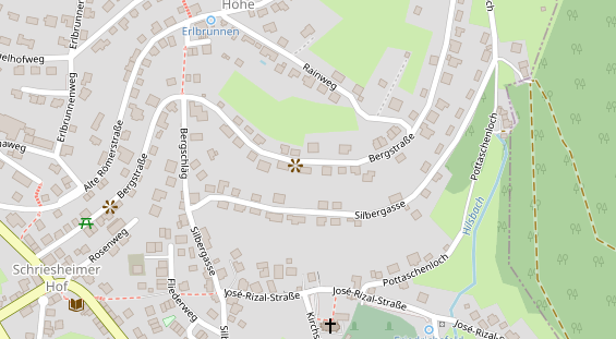 Restaurant auf Karte