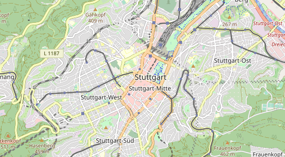 Restaurant auf Karte