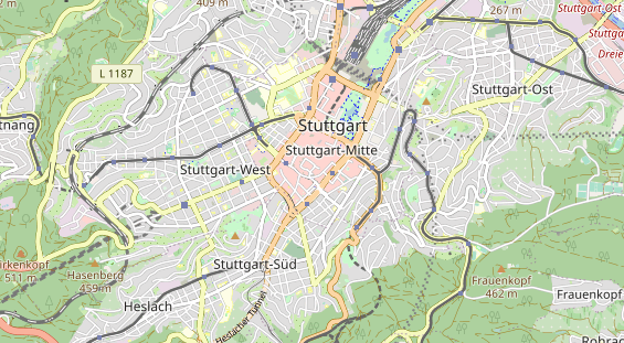 Restaurant auf Karte