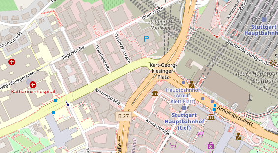 Restaurant auf Karte