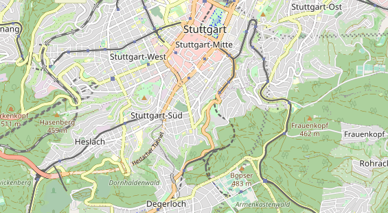 Restaurant auf Karte