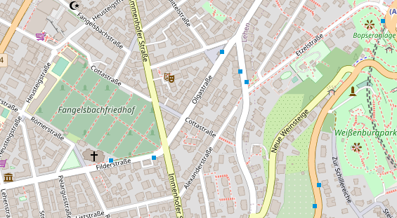 Restaurant auf Karte