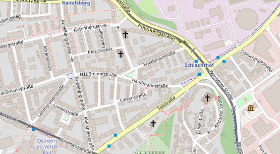 Restaurant auf Karte