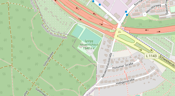 Restaurant auf Karte