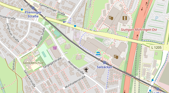 Restaurant auf Karte