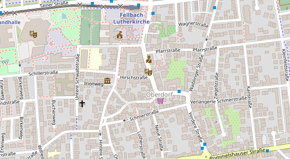 Restaurant auf Karte