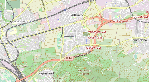 Restaurant auf Karte