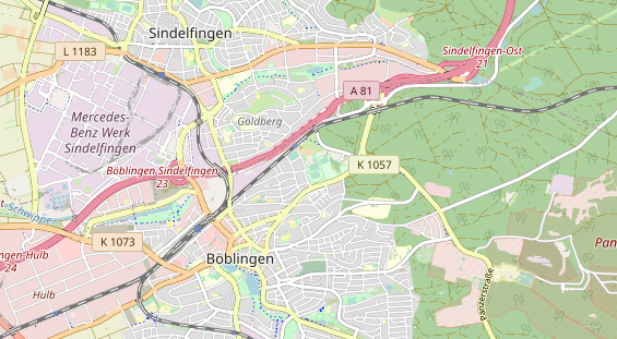 Restaurant auf Karte