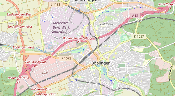 Restaurant auf Karte