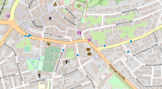 Restaurant auf Karte