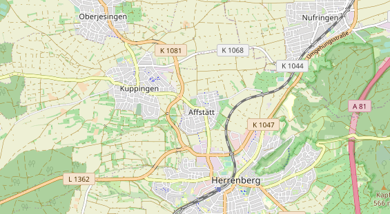 Restaurant auf Karte