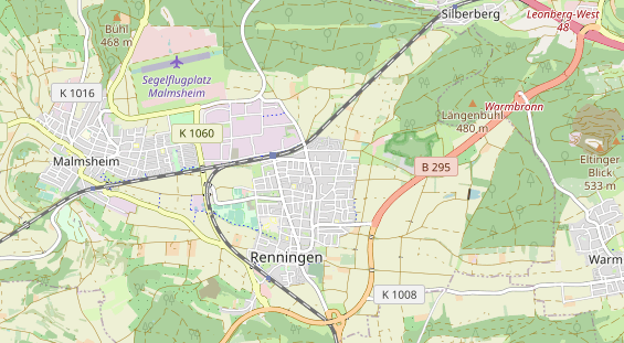 Restaurant auf Karte