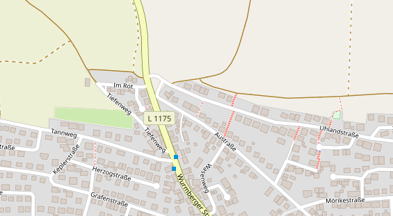 Restaurant auf Karte