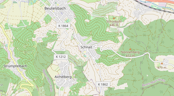 Restaurant auf Karte