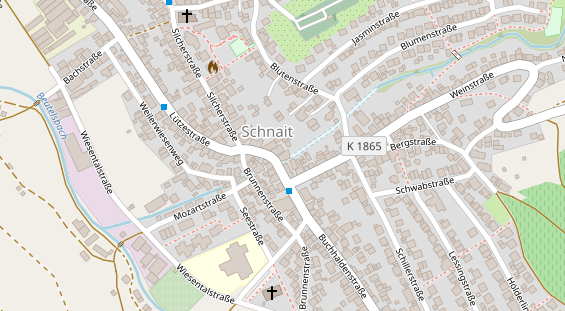 Restaurant auf Karte