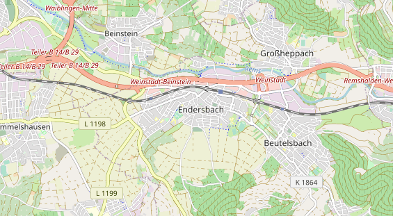 Restaurant auf Karte