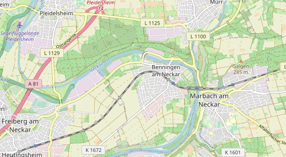 Restaurant auf Karte