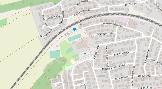 Restaurant auf Karte