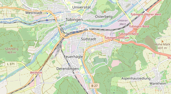 Restaurant auf Karte