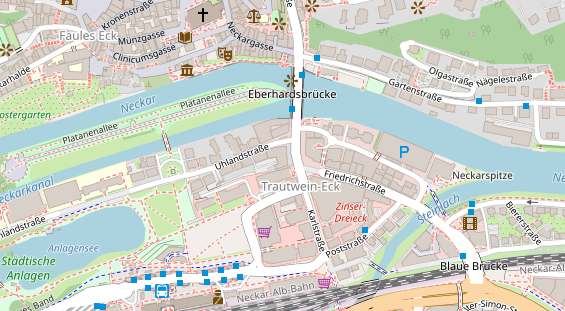 Restaurant auf Karte