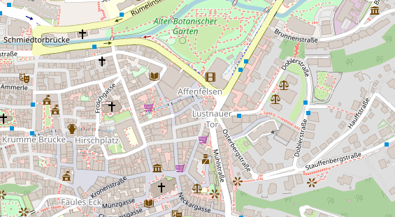 Restaurant auf Karte