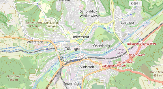 Restaurant auf Karte