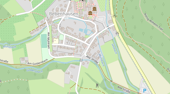 Restaurant auf Karte