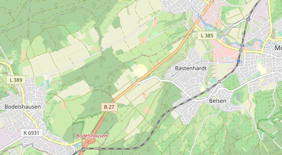 Restaurant auf Karte