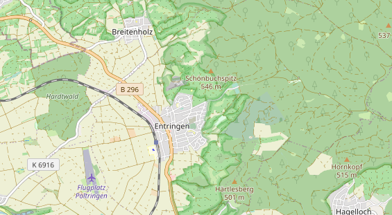 Restaurant auf Karte