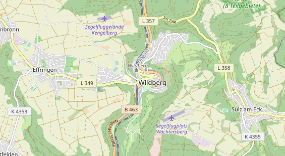 Restaurant auf Karte