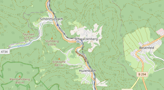 Restaurant auf Karte