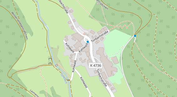 Restaurant auf Karte