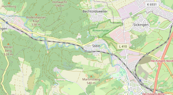 Restaurant auf Karte