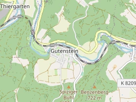 Restaurant auf Karte