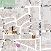 Restaurant auf Karte